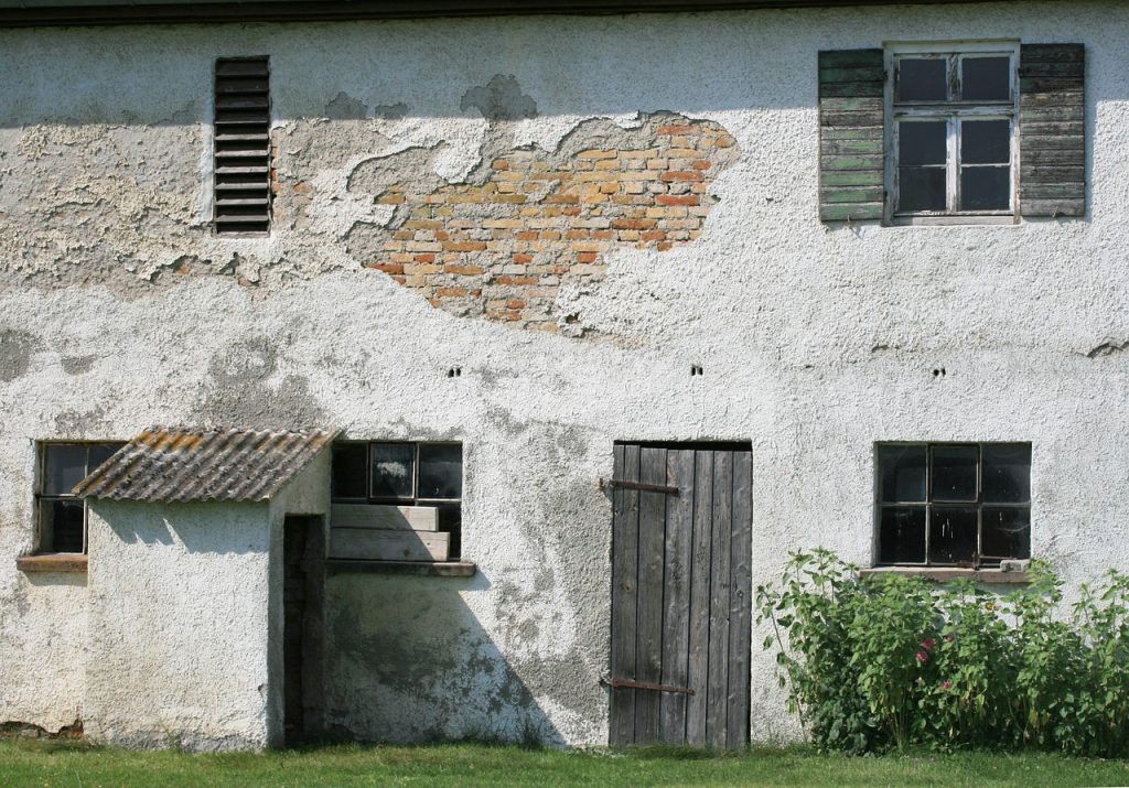 barn, housewall, farm yard
